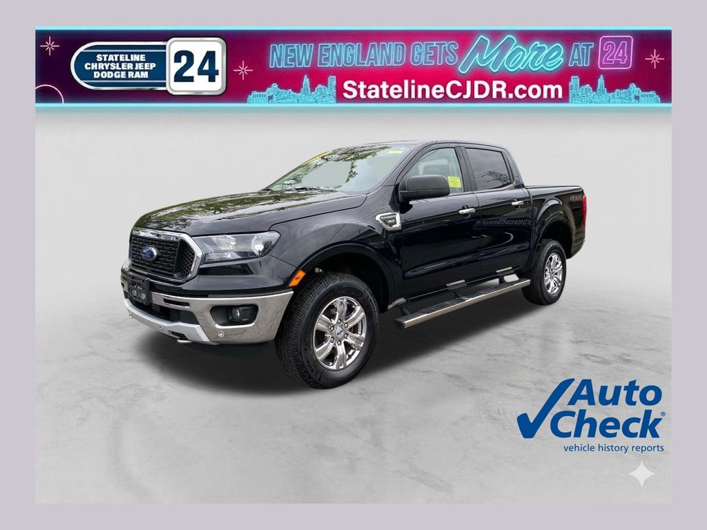 Shadow Black 2019 Ford Ranger XLT SuperCrew 4WD Pickup Truck Four-Wheel Drive Automatic