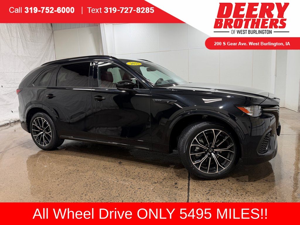 Jet Black Mica 2025 Mazda CX-70 3.3 Turbo S Premium AWD SUV / Crossover All-Wheel Drive 8-Speed Automatic