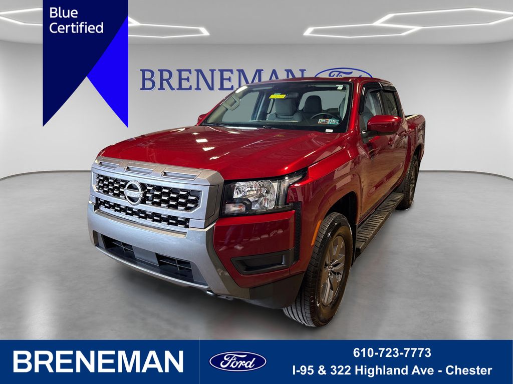 Cardinal Red Metallic Tricoat 2025 Nissan Frontier Pickup Truck Four-Wheel Drive 9-Speed Automatic Overdrive