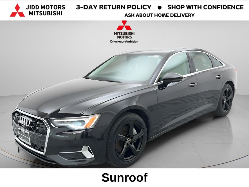 Black 2024 Audi A6 quattro Premium Plus 45 TFSI Sedan All-Wheel Drive 7-Speed Automatic