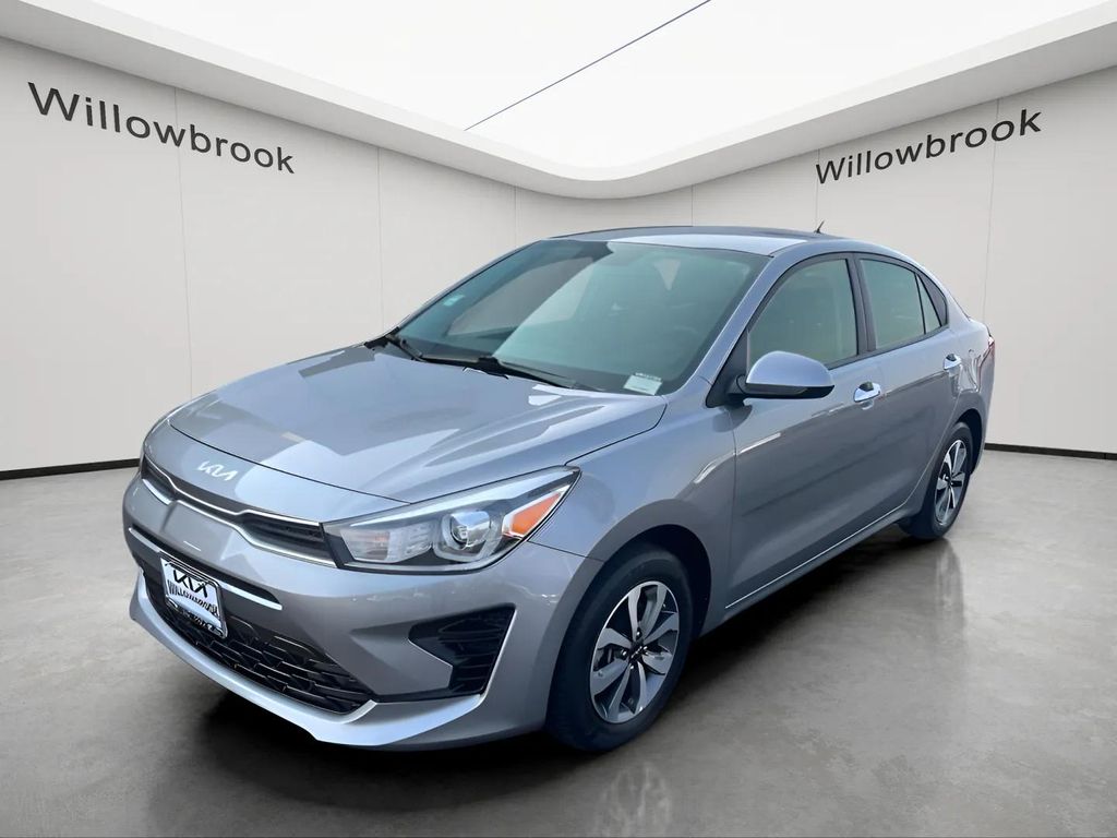 Steel Gray 2022 Kia Rio Sedan Front-Wheel Drive Continuously Variable Transmission