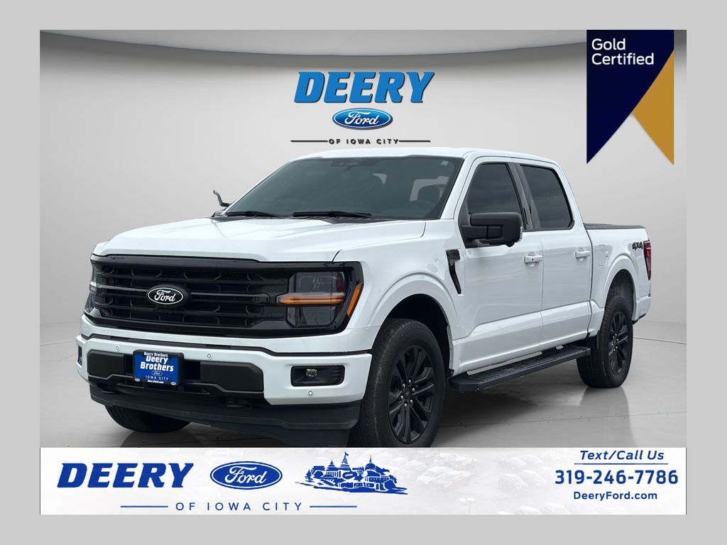 Oxford White 2024 Ford F-150 Pickup Truck Four-Wheel Drive 10-Speed Automatic