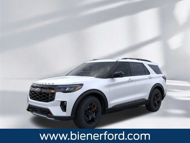 White Metallic 2026 Ford Explorer SUV / Crossover All-Wheel Drive Automatic