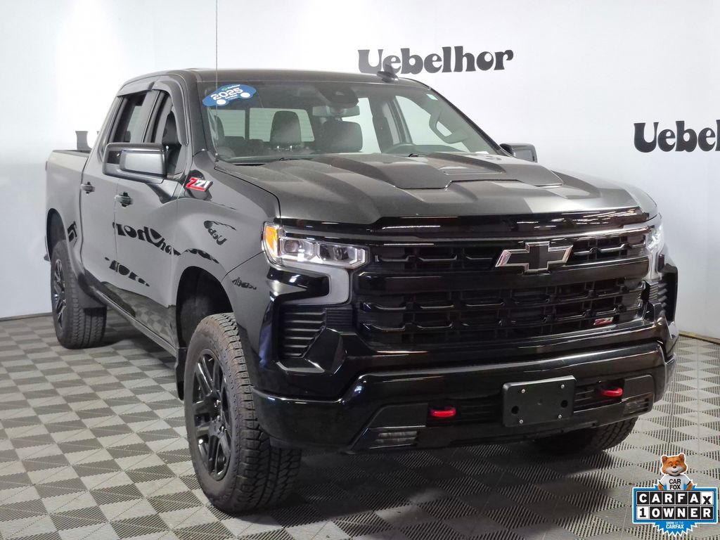 Black 2025 Chevrolet Silverado 1500 Pickup Truck Four-Wheel Drive Automatic