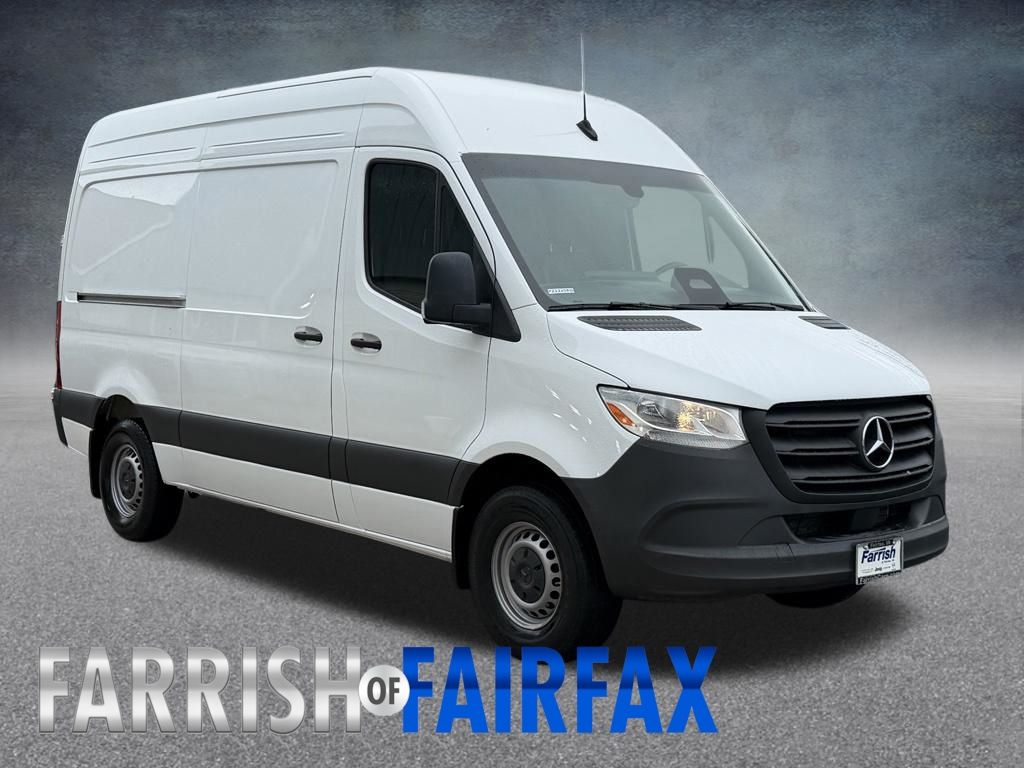 Arctic White 2025 Mercedes-Benz Sprinter Cargo 2500 144 RWD Van Rear-Wheel Drive 9-Speed Automatic