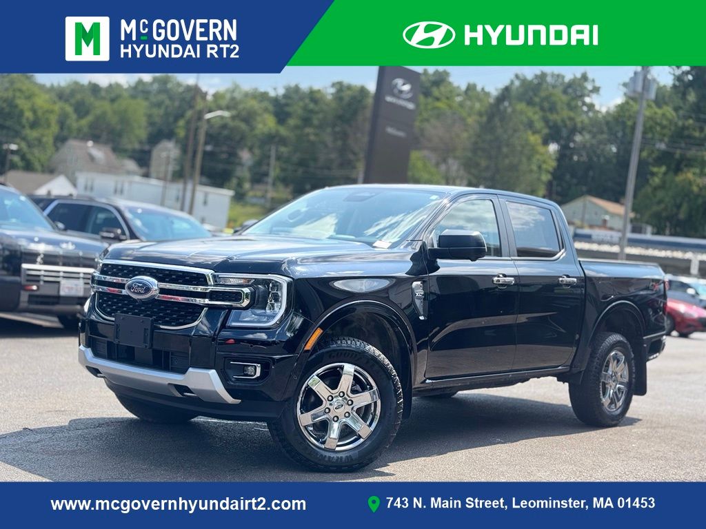 Shadow Black 2024 Ford Ranger Pickup Truck Four-Wheel Drive Automatic