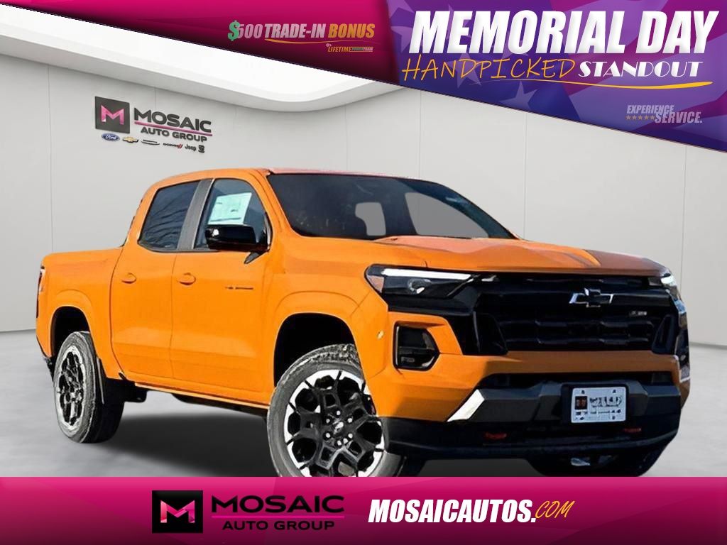 Sunrise Orange 2026 Chevrolet Colorado Z71 Crew Cab 4WD Pickup Truck Four-Wheel Drive 8-Speed Automatic