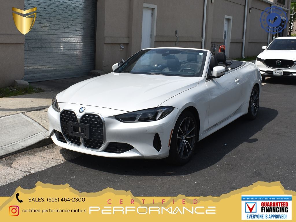 White Metallic 2025 BMW 4 Series 430i Convertible xDrive Convertible All-Wheel Drive 8-Speed Automatic