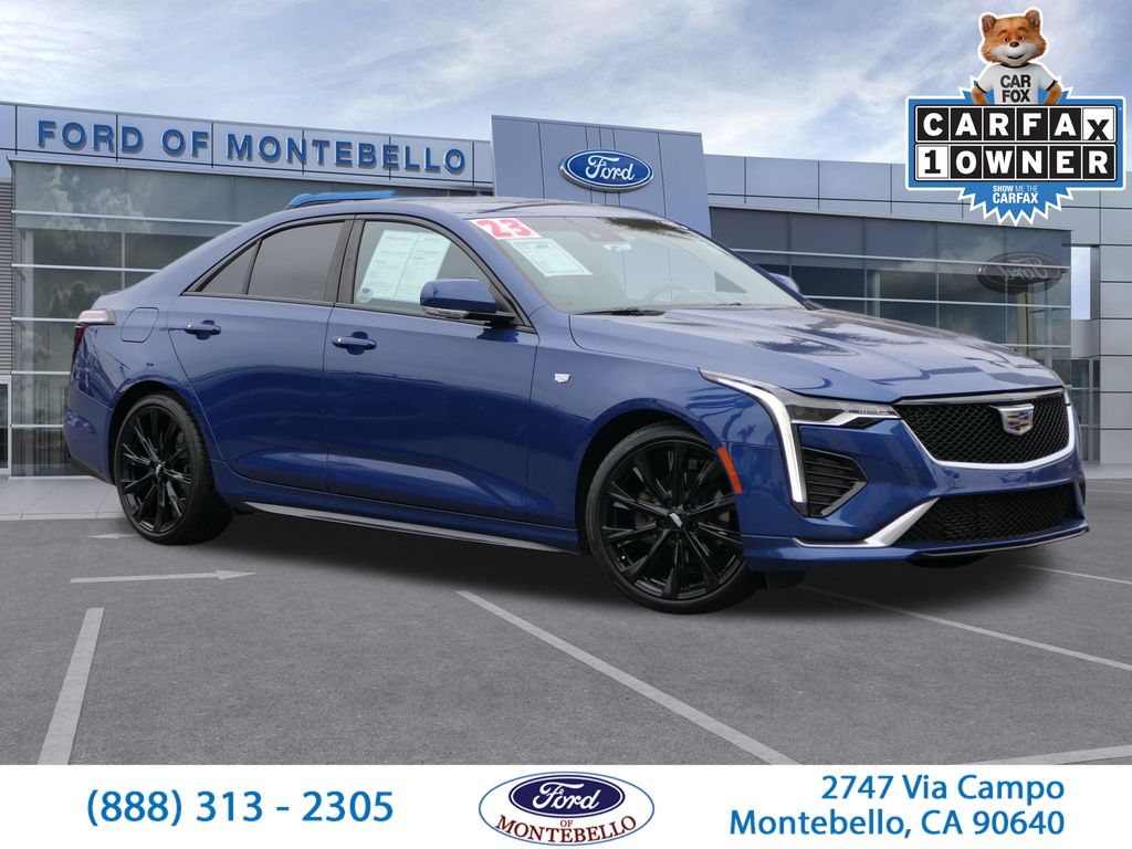 Wave Metallic 2023 Cadillac CT4 Sport RWD Sedan Rear-Wheel Drive 8-Speed Automatic