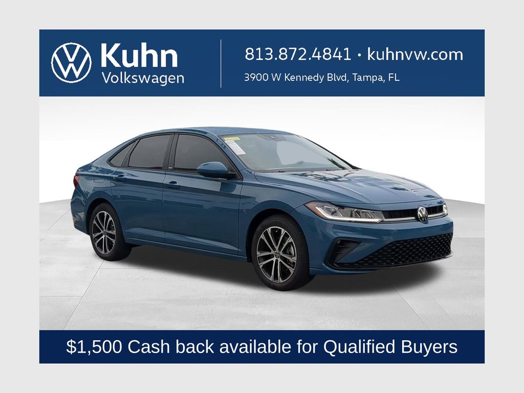 Monterey Blue Pearl 2026 Volkswagen Jetta Sedan Front-Wheel Drive 8-Speed Automatic