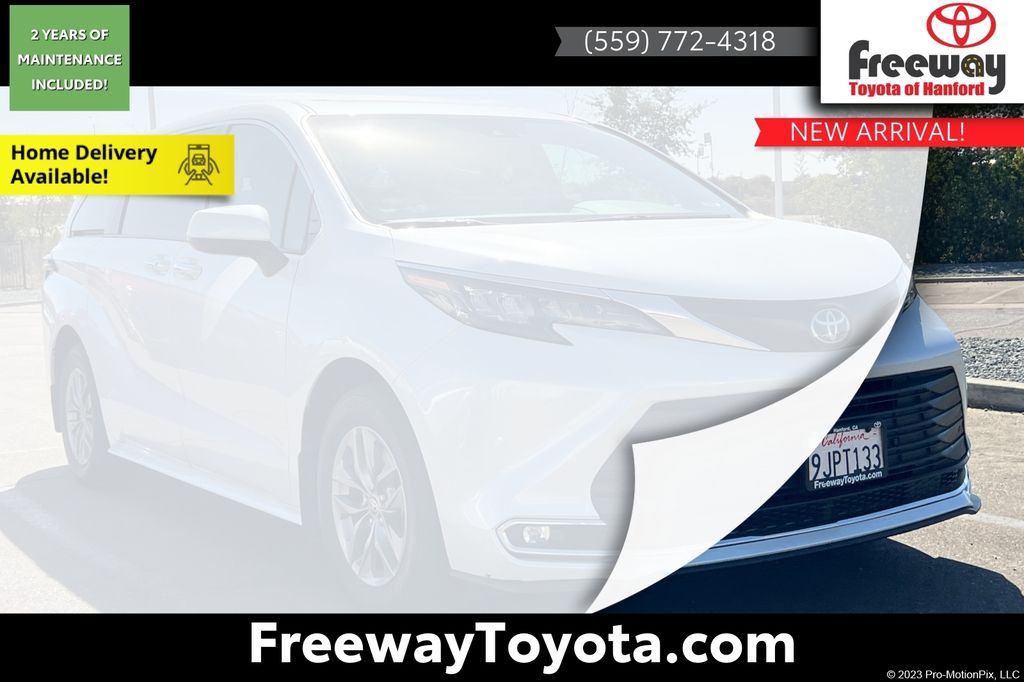 White (Wind Chill Pearl) 2024 Toyota Sienna Minivan All-Wheel Drive Continuously Variable Transmission