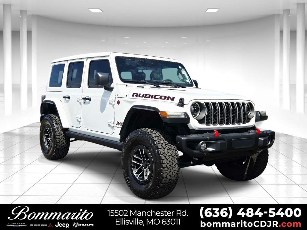 Bright White Clearcoat 2025 Jeep Wrangler Rubicon X 4-Door 4WD SUV / Crossover Four-Wheel Drive 8-Speed Automatic