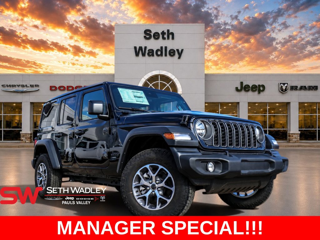 Black Clearcoat 2025 Jeep Wrangler SUV / Crossover Four-Wheel Drive 8-Speed Automatic