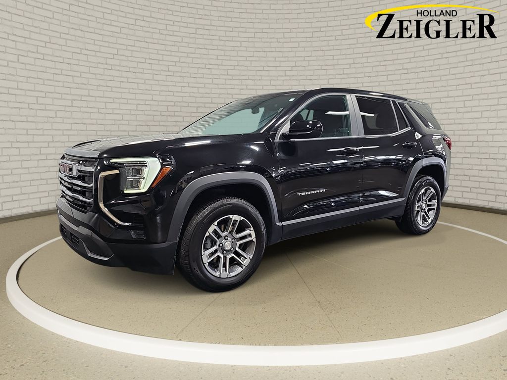 Black (Ebony Twilight Metallic) 2025 GMC Terrain SUV / Crossover Four-Wheel Drive 8-Speed Automatic Overdrive