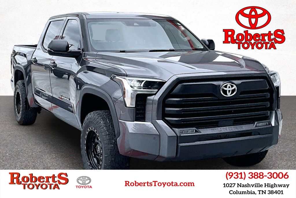 Magnetic Gray Metallic 2023 Toyota Tundra SR5 CrewMax Cab 4WD Pickup Truck Four-Wheel Drive Automatic