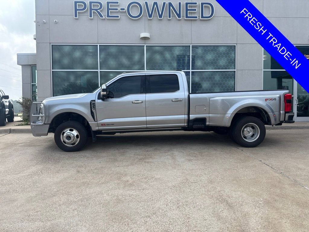 Silver Metallic 2024 Ford F-350 Super Duty Pickup Truck Four-Wheel Drive Automatic