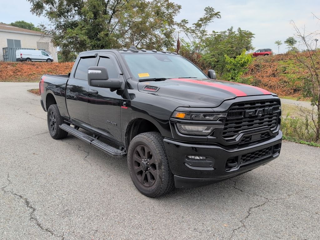 Diamond Black Crystal Pearlcoat 2025 RAM 2500 Pickup Truck Four-Wheel Drive 8-Speed Automatic