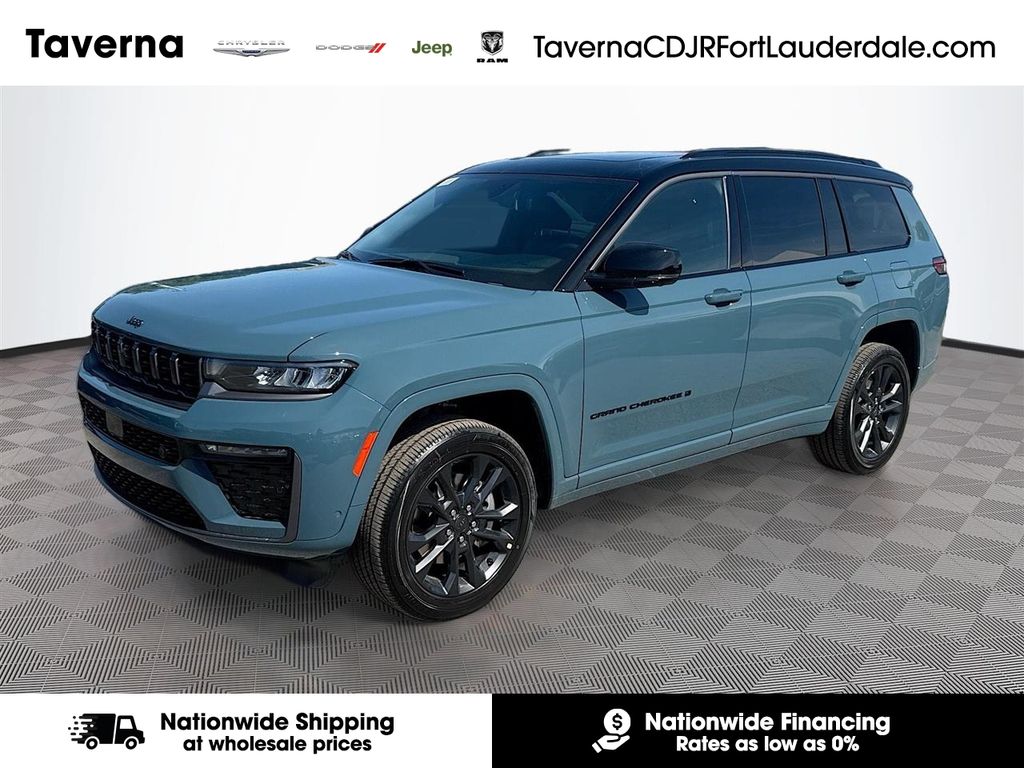 Gray (Steel Blue) 2026 Jeep Grand Cherokee L SUV / Crossover Four-Wheel Drive 8-Speed Automatic