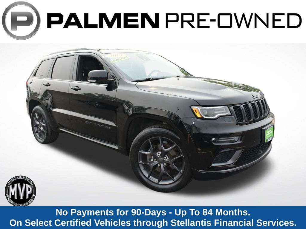 Diamond Black Crystal Pearlcoat 2019 Jeep Grand Cherokee SUV / Crossover Four-Wheel Drive 8-Speed Automatic