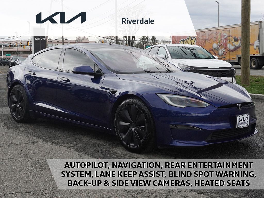 Deep Blue Metallic 2022 Tesla Model S Plaid AWD Sedan All-Wheel Drive 1-Speed Automatic