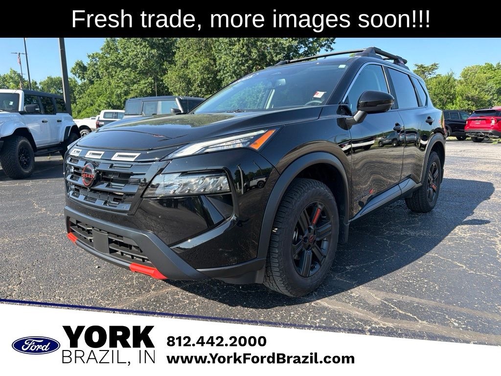 Super Black 2025 Nissan Rogue SUV / Crossover All-Wheel Drive Continuously Variable Transmission