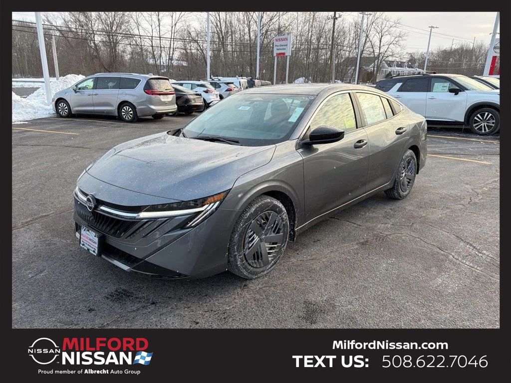 Gray (Gun Metallic) 2026 Nissan Sentra Sedan Front-Wheel Drive Continuously Variable Transmission