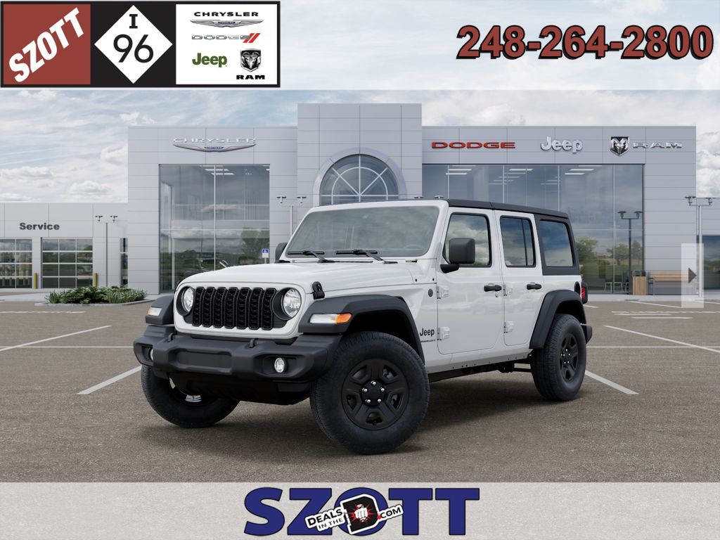 Bright White Clearcoat 2026 Jeep Wrangler SUV / Crossover Four-Wheel Drive 8-Speed Automatic