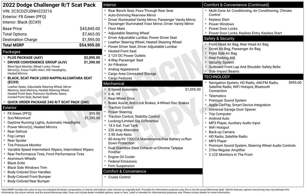 Used 2022 Green Dodge R/T Scat Pack image 6