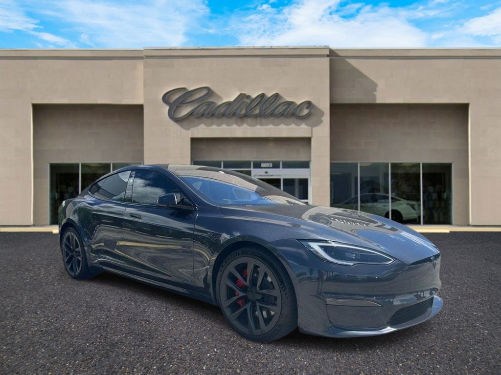Stealth Gray 2025 Tesla Model S Plaid AWD Sedan All-Wheel Drive 1-Speed Automatic
