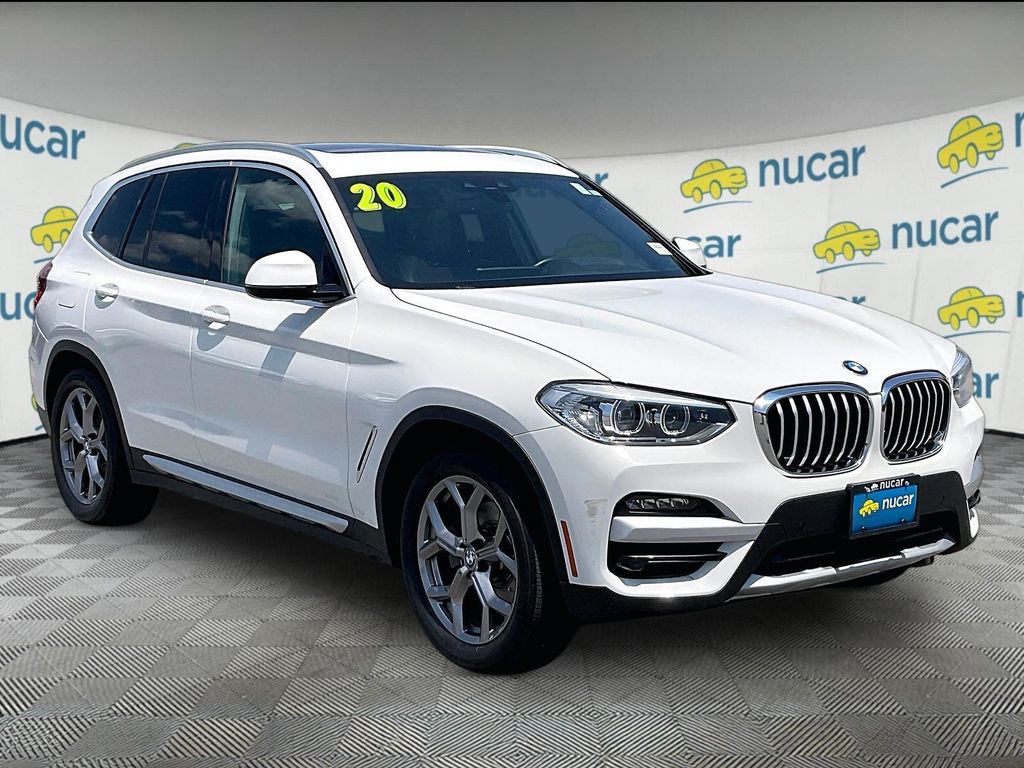 White 2020 BMW X3 SUV / Crossover All-Wheel Drive 8-Speed Automatic