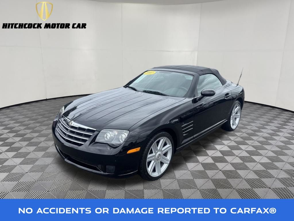 Black 2007 Chrysler Crossfire Convertible Rear-Wheel Drive 6-Speed Manual