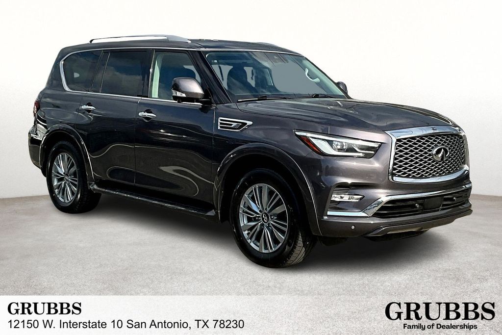 Gray 2024 INFINITI QX80 Luxe 4WD SUV / Crossover All-Wheel Drive 7-Speed Automatic