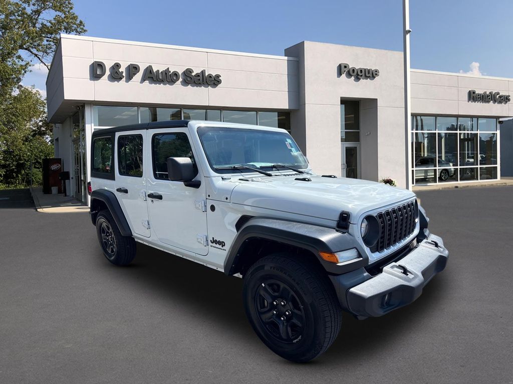Bright White Clearcoat 2024 Jeep Wrangler SUV / Crossover Four-Wheel Drive 8-Speed Automatic