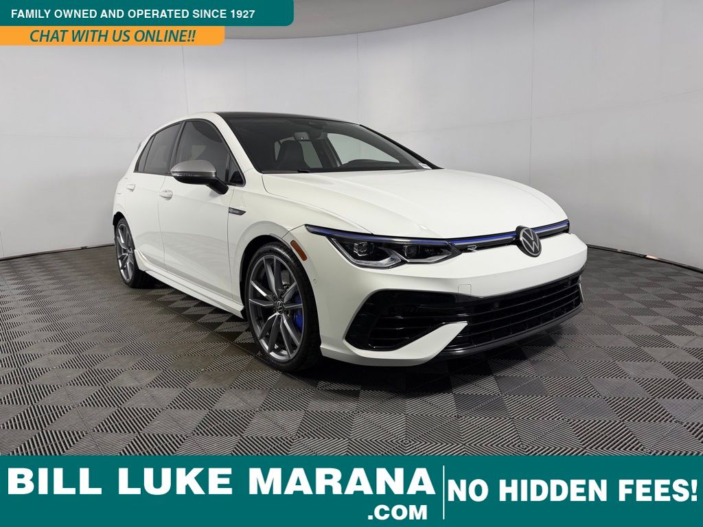 Pure White 2024 Volkswagen Golf R 4Motion Hatchback All-Wheel Drive 7-Speed Dual Clutch