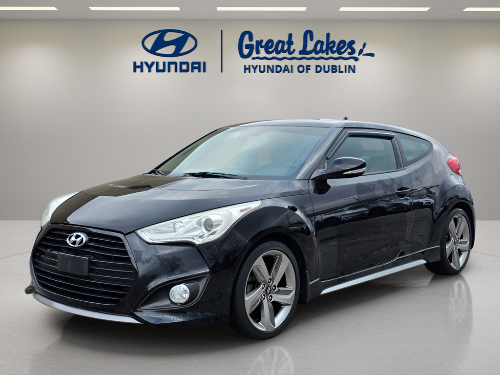 Ultra Black Pearl 2013 Hyundai Veloster Turbo FWD Coupe Front-Wheel Drive 6-Speed Manual