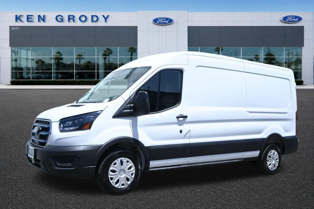 Oxford White 2026 Ford E-Transit 350 Medium Roof LB RWD Van Rear-Wheel Drive Automatic