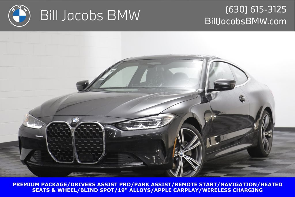 Black Sapphire Metallic 2024 BMW 4 Series 430i Coupe xDrive Coupe All-Wheel Drive Automatic