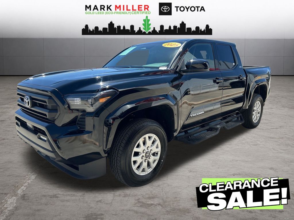 Black 2025 Toyota Tacoma Pickup Truck Four-Wheel Drive Automatic