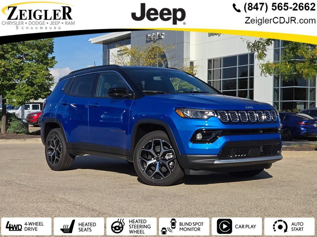 Hydro Blue Pearlcoat 2026 Jeep Compass SUV / Crossover Four-Wheel Drive 8-Speed Automatic