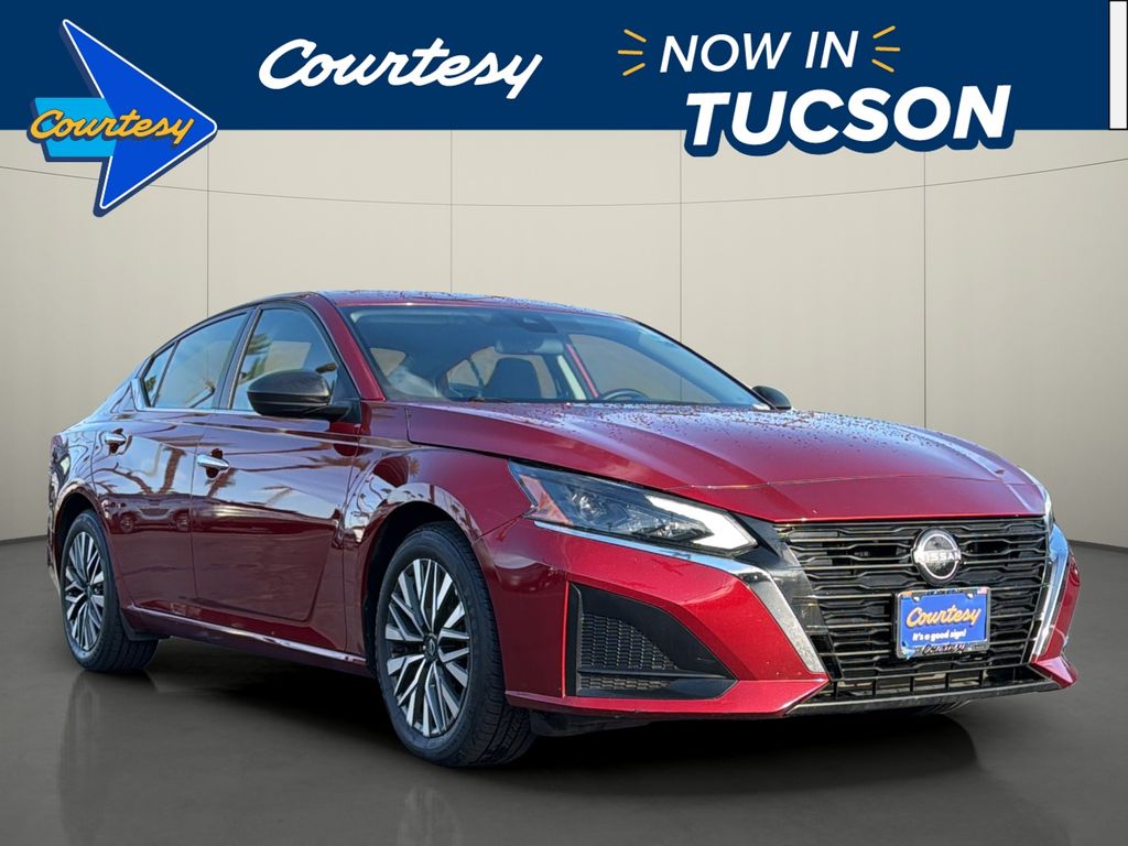 Red (Scarlet Ember) 2024 Nissan Altima Sedan Front-Wheel Drive Continuously Variable Transmission