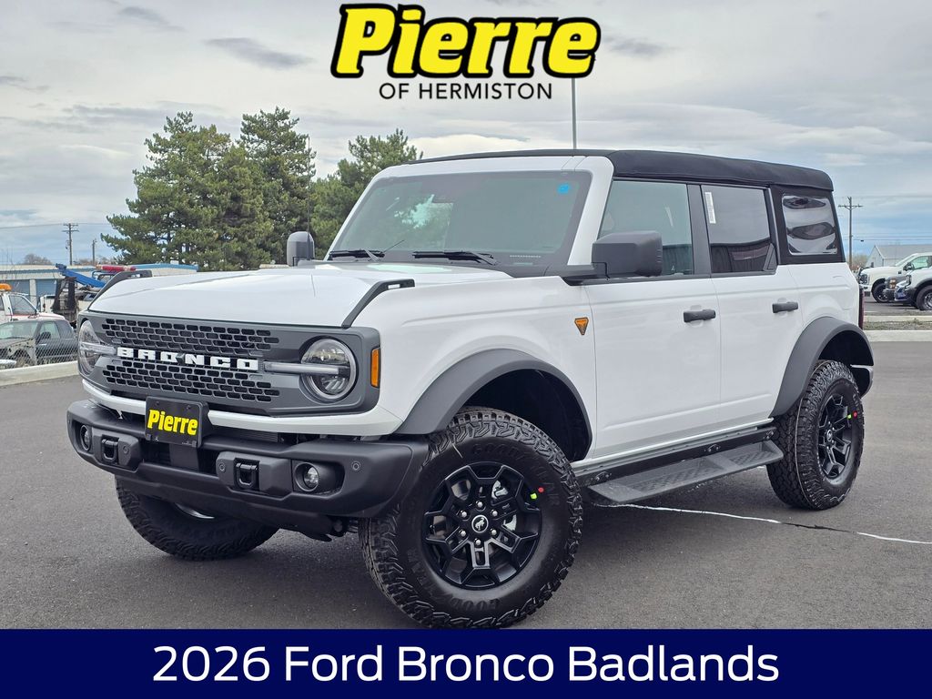 Oxford White 2026 Ford Bronco Badlands 4-Door 4WD SUV / Crossover Four-Wheel Drive Automatic