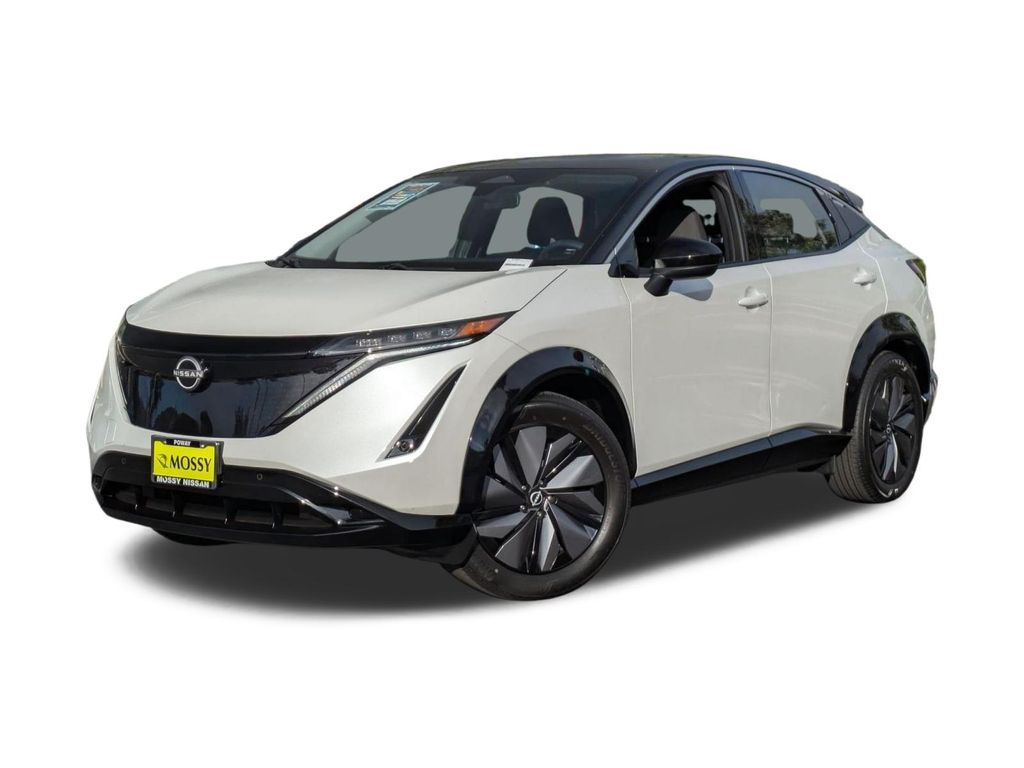 Everest White Pearl Tricoat/Black Diamond Pearl 2023 Nissan Ariya Venture+ 4dr FWD SUV / Crossover Front-Wheel Drive Continuously Variable Transmission