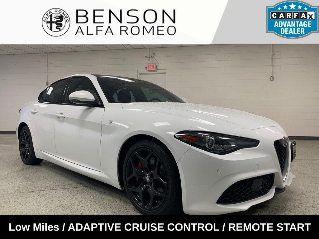 White 2023 Alfa Romeo Giulia Sedan Rear-Wheel Drive 8-Speed Automatic
