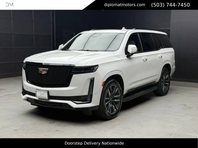 Crystal White 2022 Cadillac Escalade Sport 4WD SUV / Crossover Four-Wheel Drive Automatic