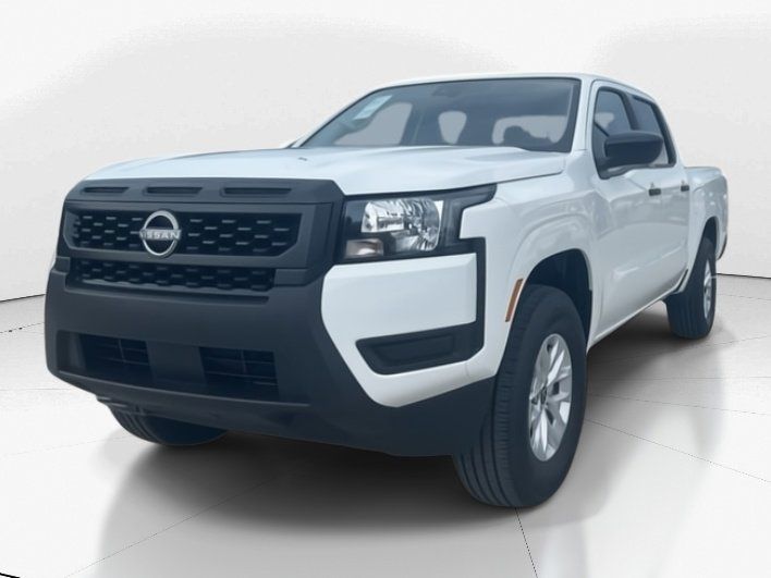 2025 Glacier White Nissan Frontier S 4X4 Truck