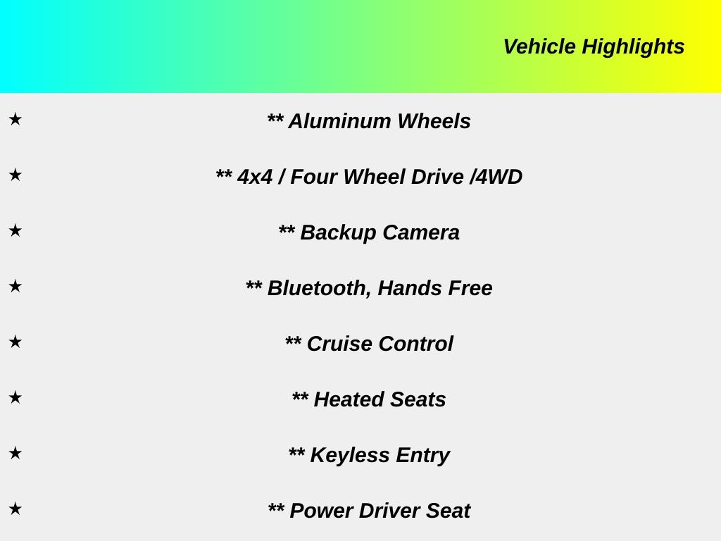 Silver Ice Metallic 2017 Chevrolet Silverado 1500 Pickup Truck Four-Wheel Drive 6-Speed Automatic Overdrive
