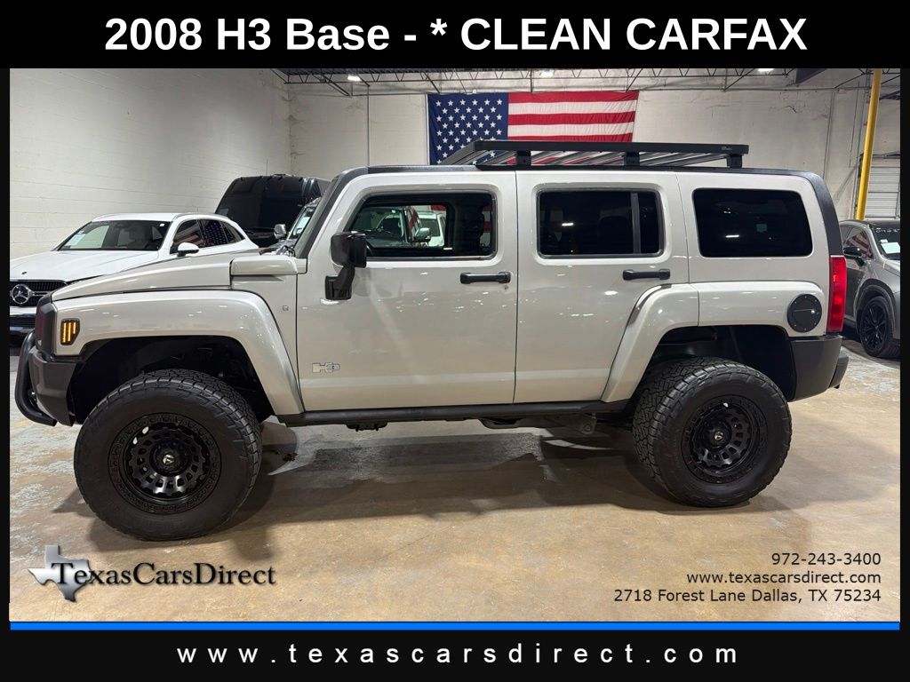 Boulder Gray Metallic 2008 Hummer H3 SUV / Crossover Four-Wheel Drive 4-Speed Automatic Overdrive