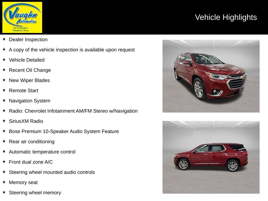 2019 Chevrolet Traverse Premier photo