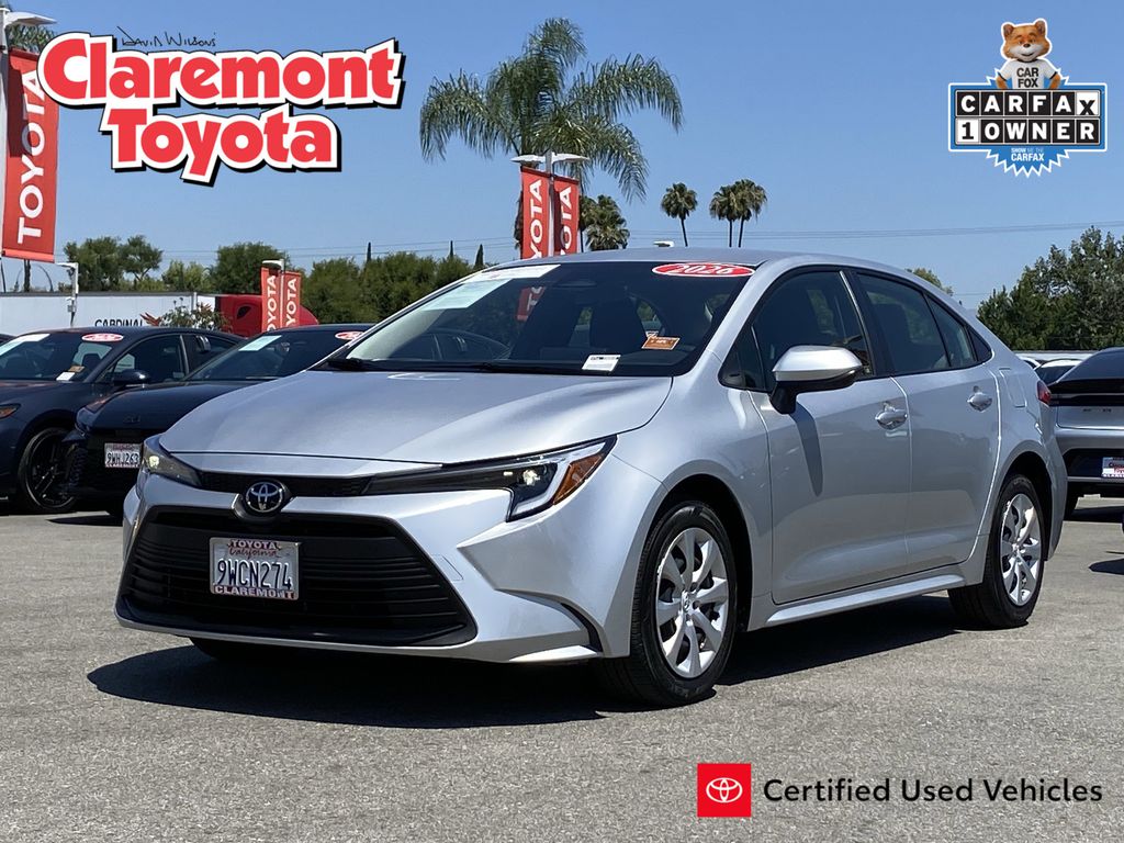 Classic Silver Metallic 2026 Toyota Corolla Hybrid LE FWD Sedan Front-Wheel Drive Continuously Variable Transmission