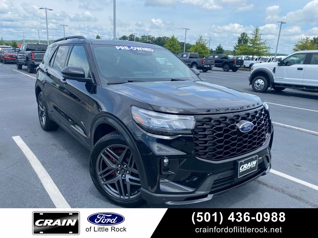 Agate Black Metallic 2025 Ford Explorer SUV / Crossover All-Wheel Drive Automatic